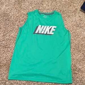 Nike Sleeveless Performance Tank Kids XL - Teal Green